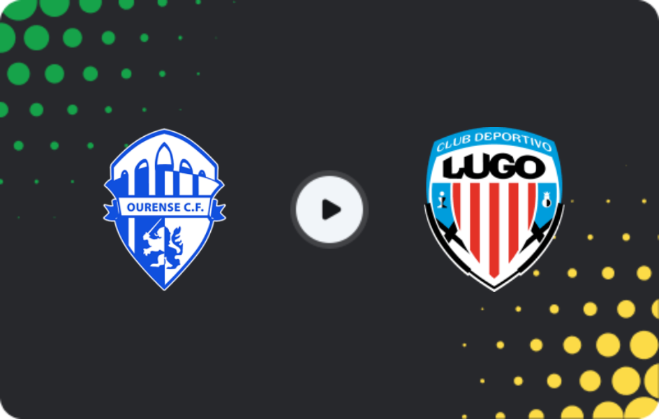 Where to watch Ourense CF — Lugo, Primera Federación – Group 1, 12.04.2026