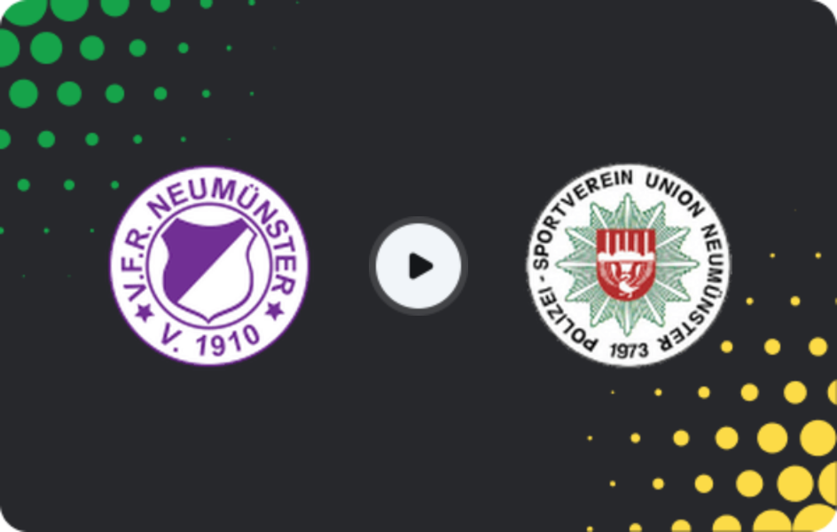Where to watch VfR Neumünster — Union Neumünster, Oberliga - Schleswig-Holstein, 15.04.2026