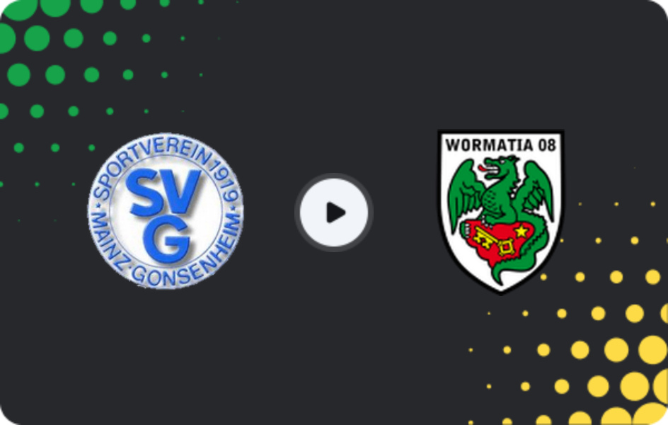 Where to watch Gonsenheim — Wormatia Worms, Oberliga Rheinland-Pfalz/Saar, 15.04.2026