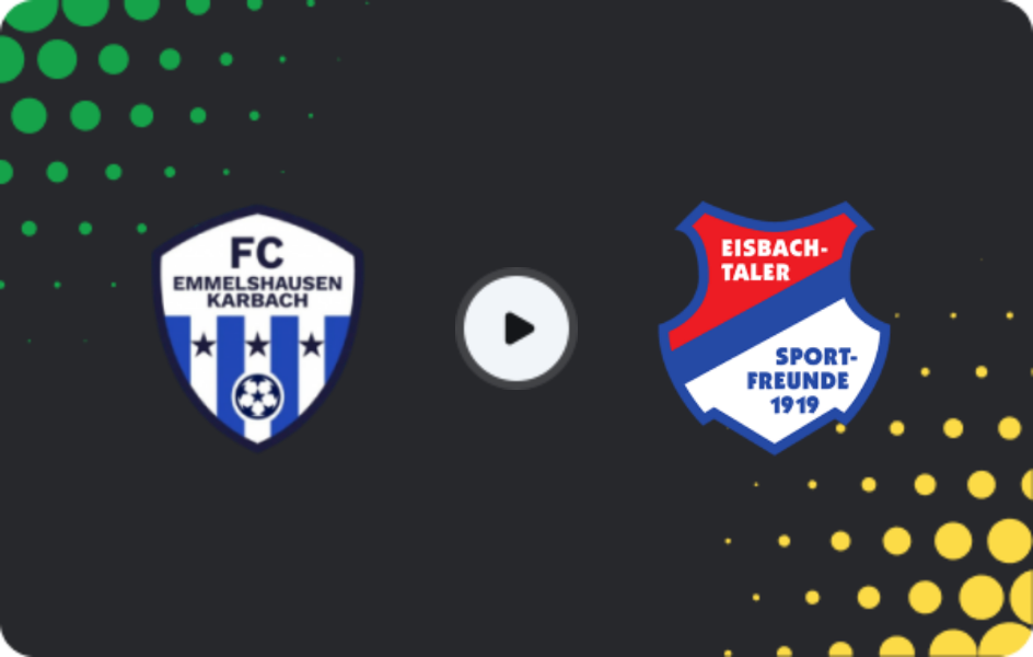 Where to watch FC Emmelshausen-Karbach — Eisbachtal, Oberliga Rheinland-Pfalz/Saar, 15.04.2026