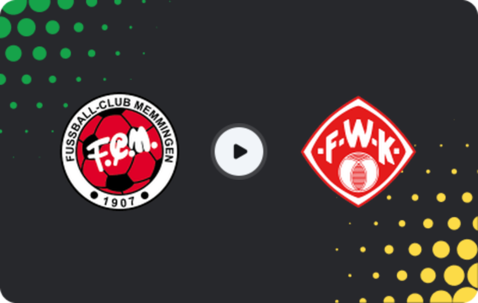 Where to watch Memmingen — Würzburger Kickers, Regionalliga - Bayern, 17.04.2026