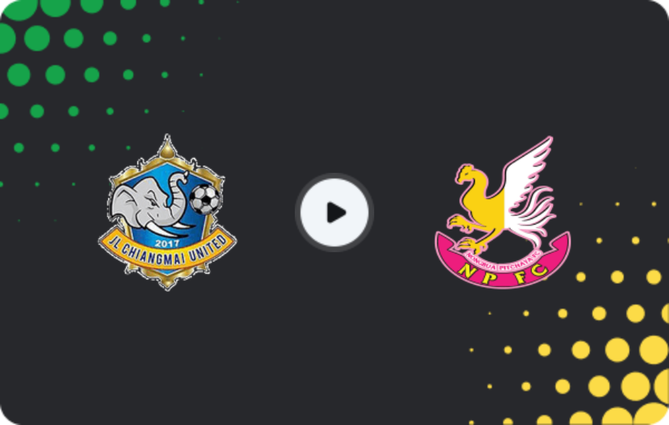 Where to watch Chiangmai United — Nong Bua Pitchaya, League 2, 18.04.2026