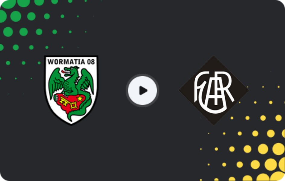 Where to watch Wormatia Worms — Arminia Ludwigshafen, Oberliga Rheinland-Pfalz/Saar, 18.04.2026