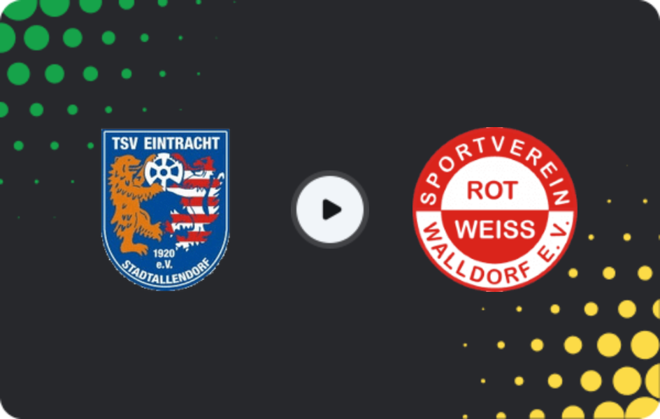 Where to watch Eintracht Stadtallendorf — Rot-Weiß Walldorf, Oberliga - Hessen, 18.04.2026