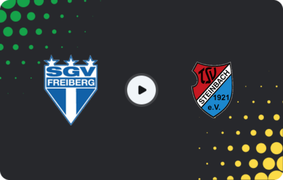 Where to watch SGV Freiberg — TSV Steinbach, Regionalliga - SudWest, 18.04.2026