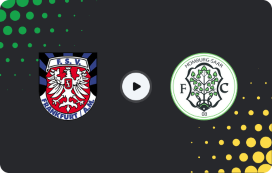 Where to watch FSV Frankfurt — FC 08 Homburg, Regionalliga - SudWest, 18.04.2026