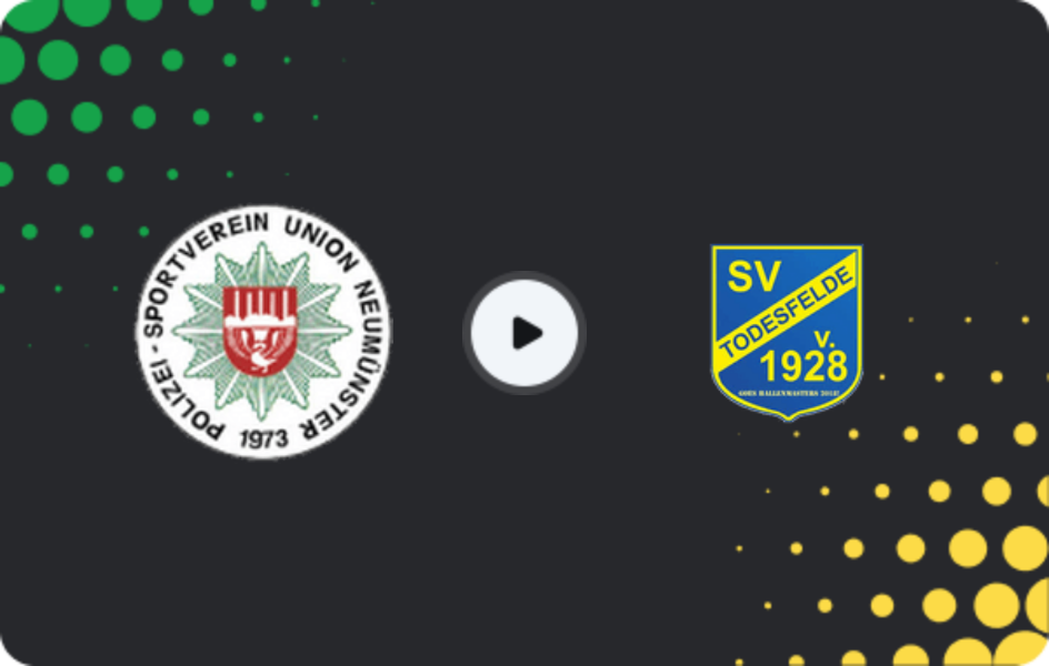 Where to watch Union Neumünster — Todesfelde, Oberliga - Schleswig-Holstein, 18.04.2026