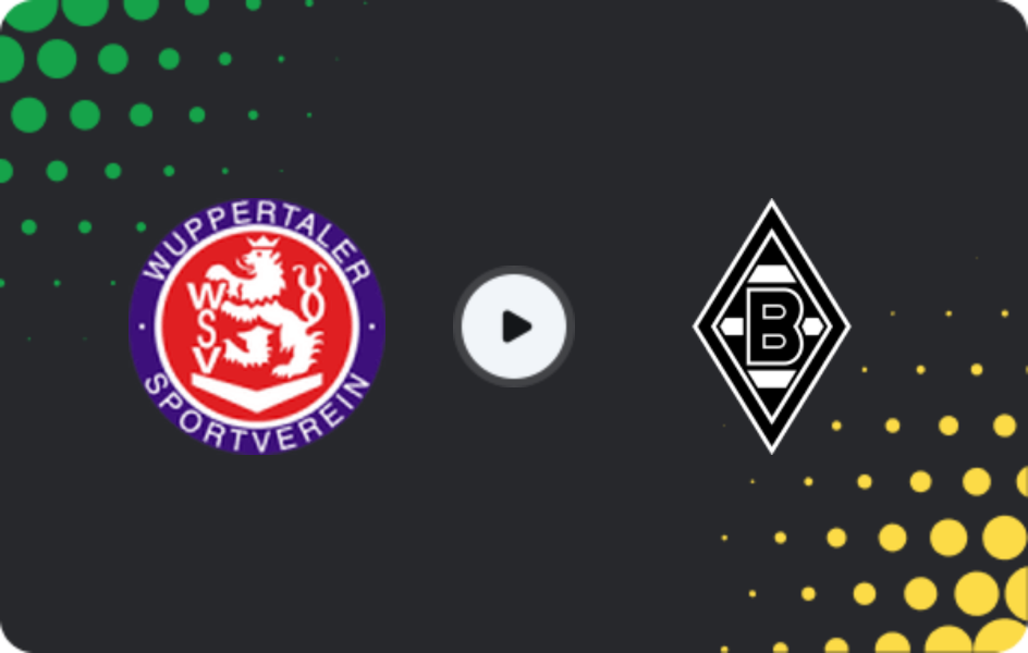 Where to watch Wuppertaler SV — Borussia M'gladbach II, Regionalliga - West, 18.04.2026