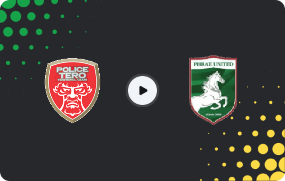 Where to watch Police Tero — Phrae United, League 2, 18.04.2026