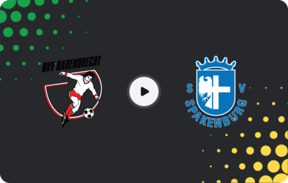 Where to watch Barendrecht — Spakenburg, Tweede Divisie, 18.04.2026