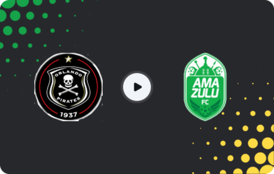 Where to watch Orlando Pirates — Amazulu, Premiership, 18.04.2026
