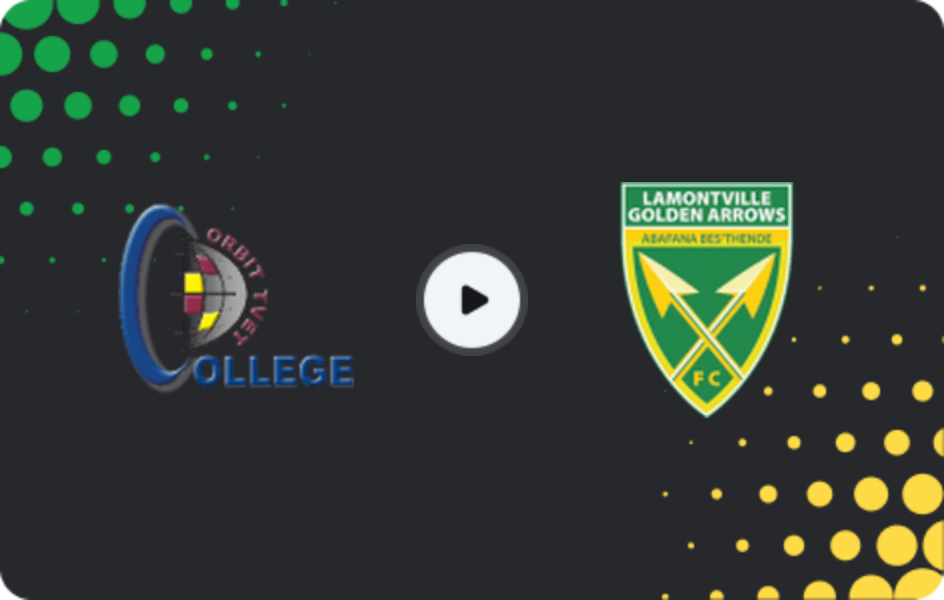 Where to watch Orbit College — Golden Arrows, Premiership, 18.04.2026