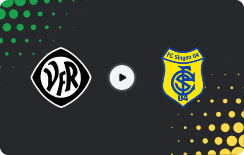 Where to watch VfR Aalen — TSV Singen, Oberliga - Baden-Württemberg, 18.04.2026