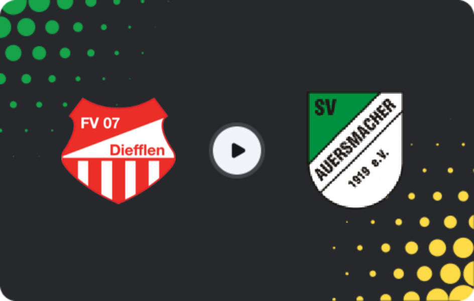 Where to watch Diefflen — Auersmacher, Oberliga Rheinland-Pfalz/Saar, 18.04.2026