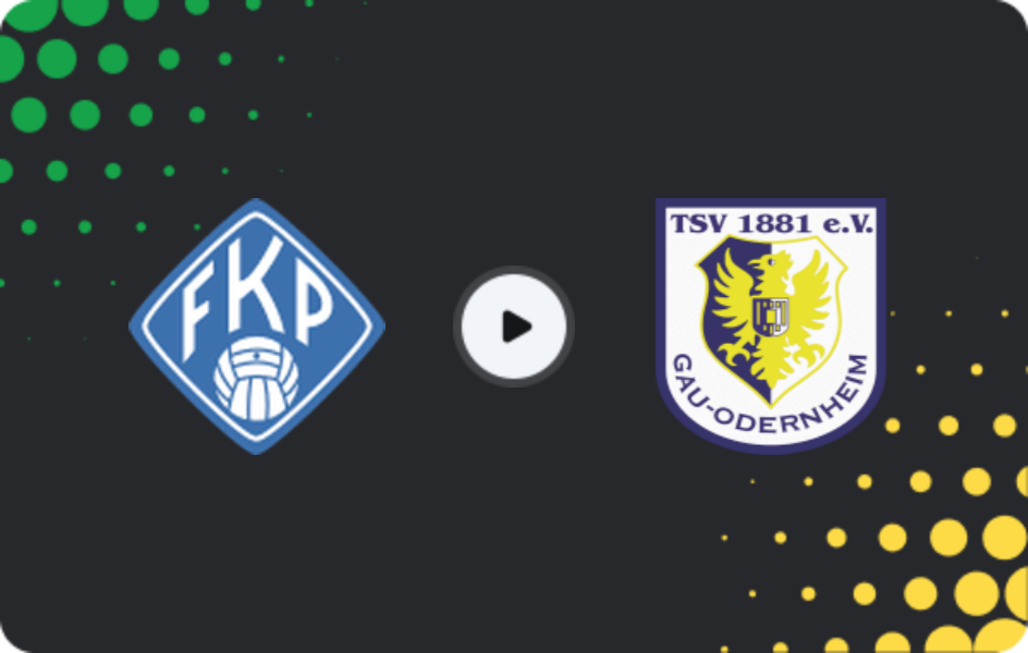 Where to watch Pirmasens — Gau-Odernheim, Oberliga Rheinland-Pfalz/Saar, 18.04.2026