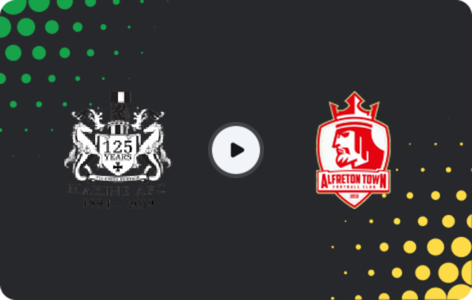 Where to watch Marine — Alfreton Town, National League - North, 18.04.2026