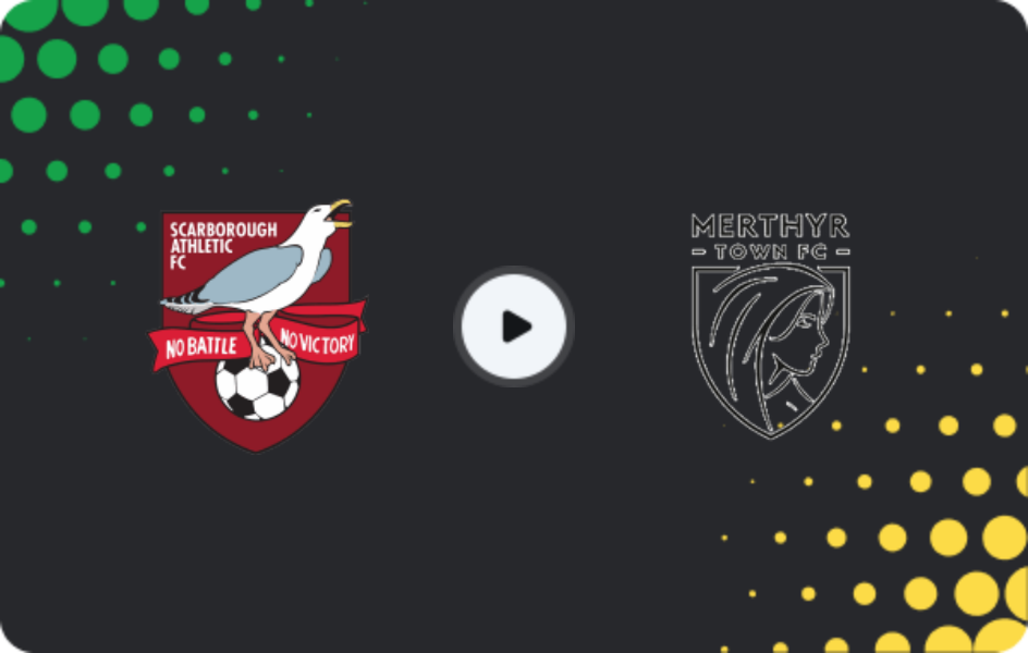 Where to watch Scarborough Athletic — Merthyr Town, National League - North, 18.04.2026