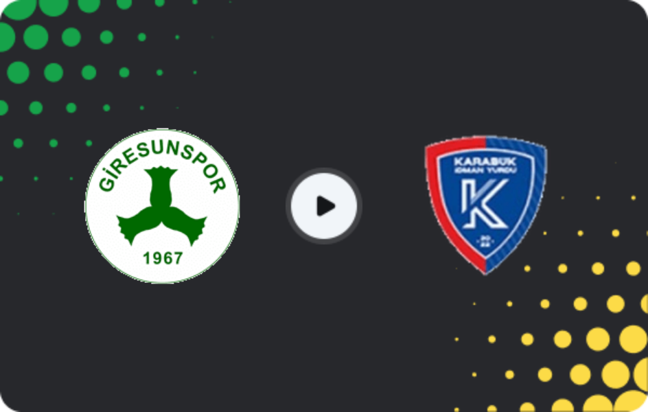 Where to watch Giresunspor — Karabük İdman Yurdu, 3. Lig - Group 3, 18.04.2026