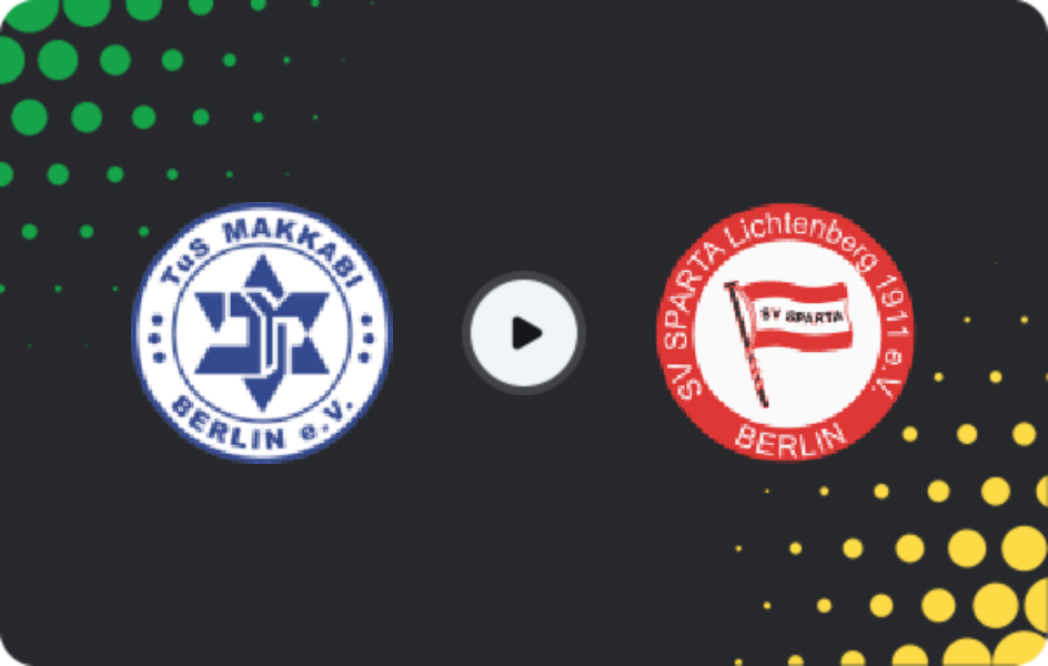 Where to watch Makkabi — Sparta Lichtenberg, NOFV-Oberliga Nord, 19.04.2026