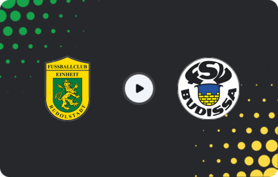 Where to watch Einheit Rudolstadt — Budissa Bautzen, NOFV-Oberliga Süd, 19.04.2026