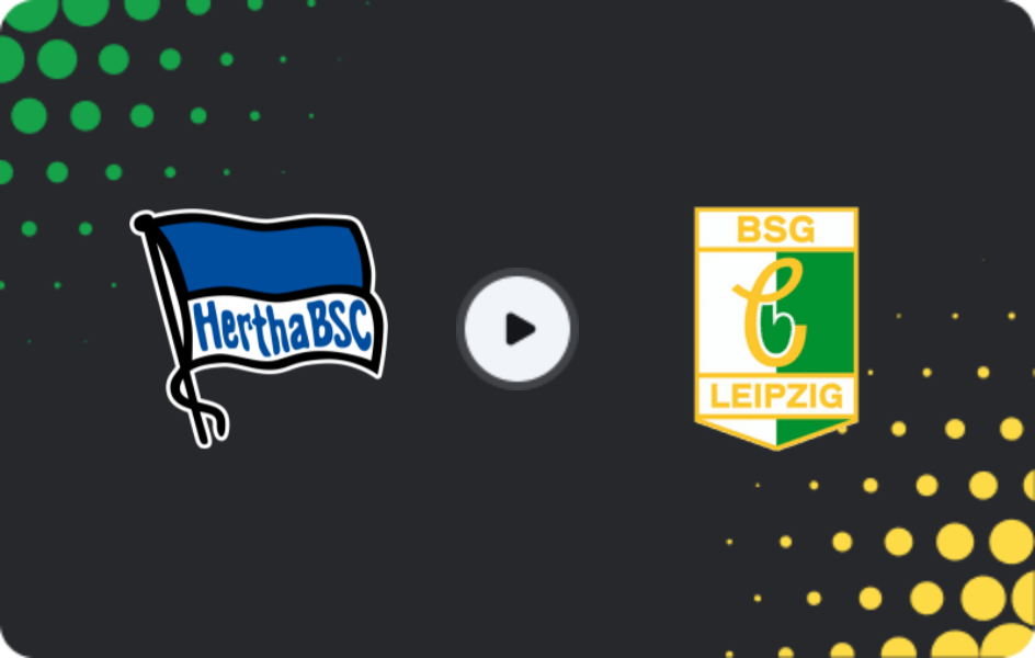 Where to watch Hertha II — BSG Chemie Leipzig, Regionalliga - Nordost, 19.04.2026