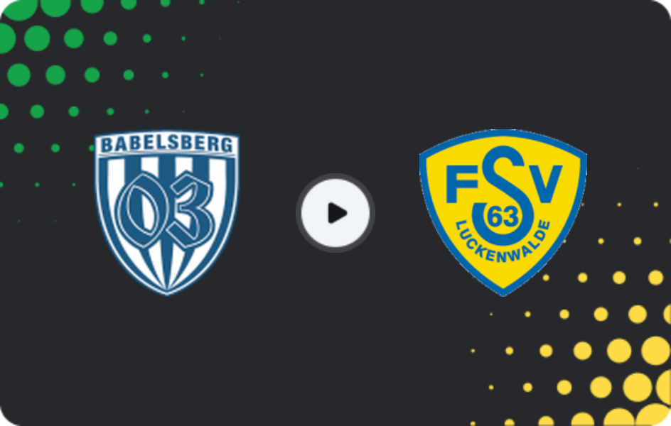 Where to watch SV Babelsberg 03 — Luckenwalde, Regionalliga - Nordost, 19.04.2026