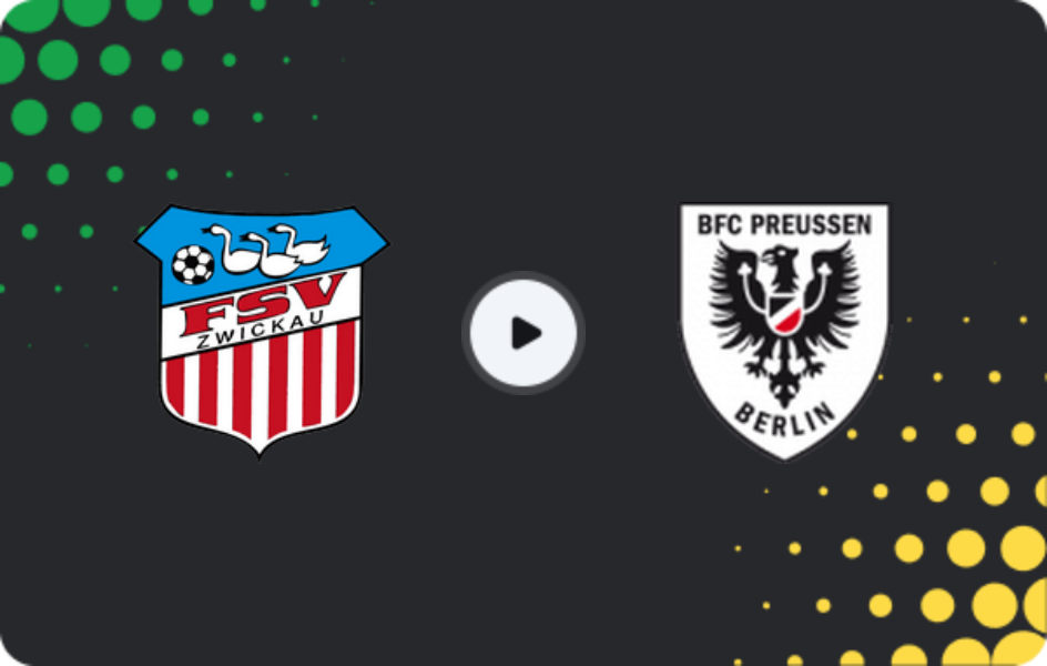 Where to watch FSV Zwickau — BFC Preussen, Regionalliga - Nordost, 19.04.2026