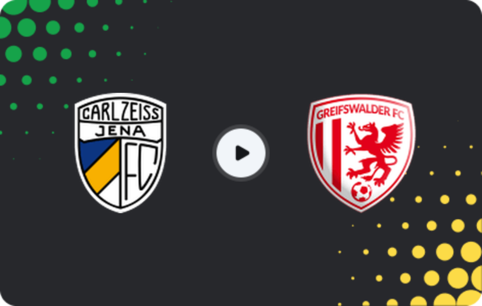 Where to watch FC Carl Zeiss Jena — Greifswalder FC, Regionalliga - Nordost, 19.04.2026