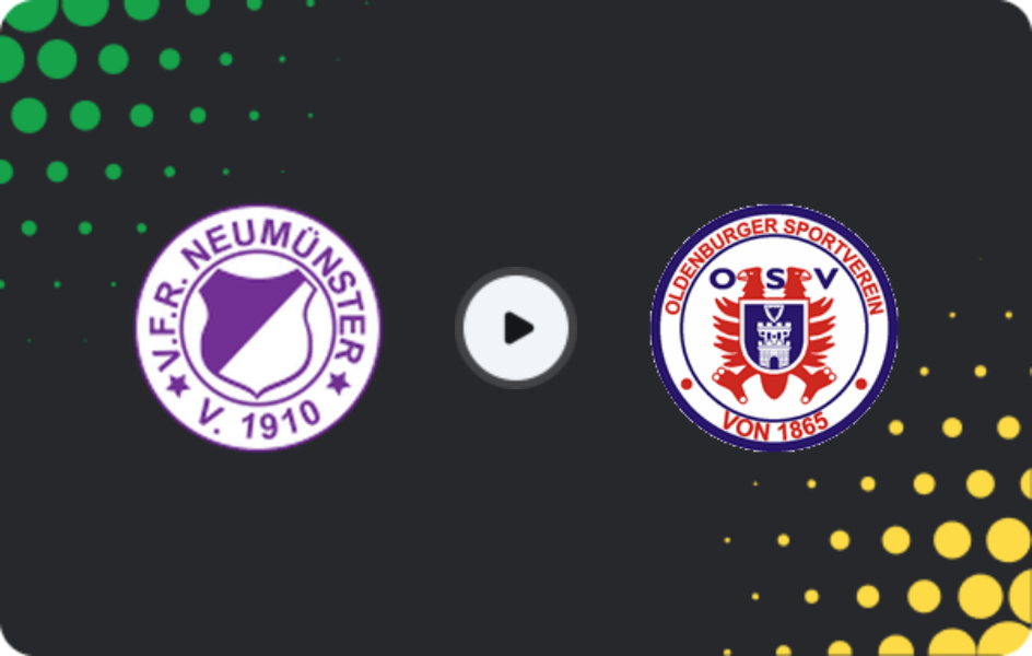 Where to watch VfR Neumünster — Oldenburger SV, Oberliga - Schleswig-Holstein, 19.04.2026