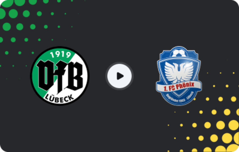 Where to watch VfB Lübeck — Phönix Lübeck, Regionalliga - Nord, 19.04.2026