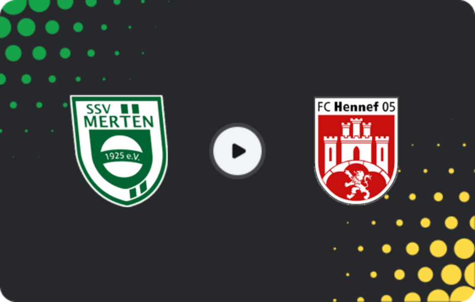 Where to watch SSV Merten — Hennef 05, Oberliga - Mittelrhein, 19.04.2026