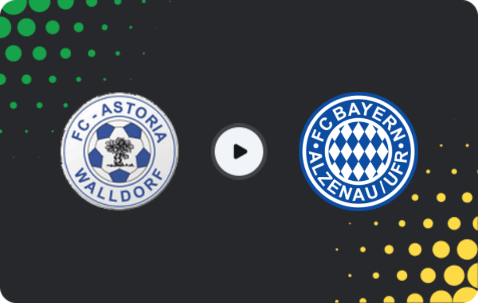 Where to watch FC Astoria Walldorf — Bayern Alzenau, Regionalliga - SudWest, 21.04.2026
