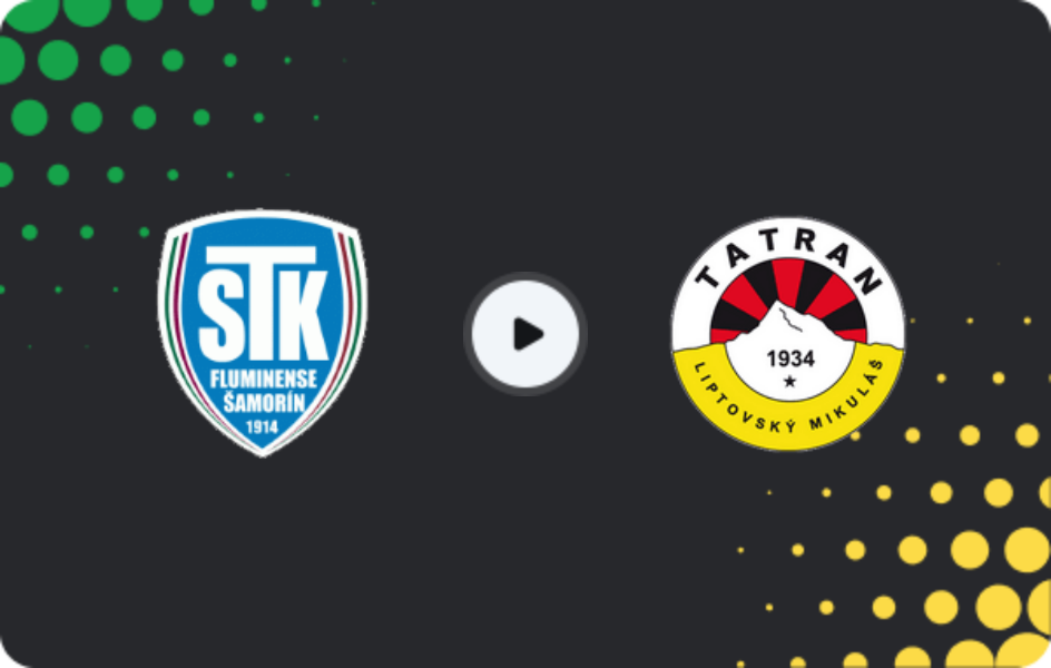 Where to watch Šamorín — Liptovský Mikuláš, 2. Liga, 22.04.2026