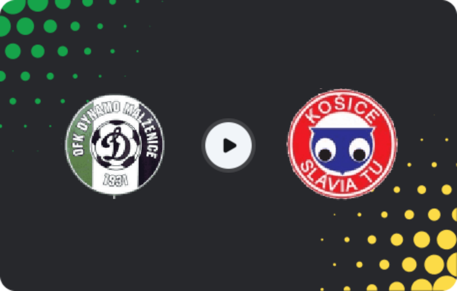 Where to watch Malženice — Slávia TU Košice, 2. Liga, 22.04.2026