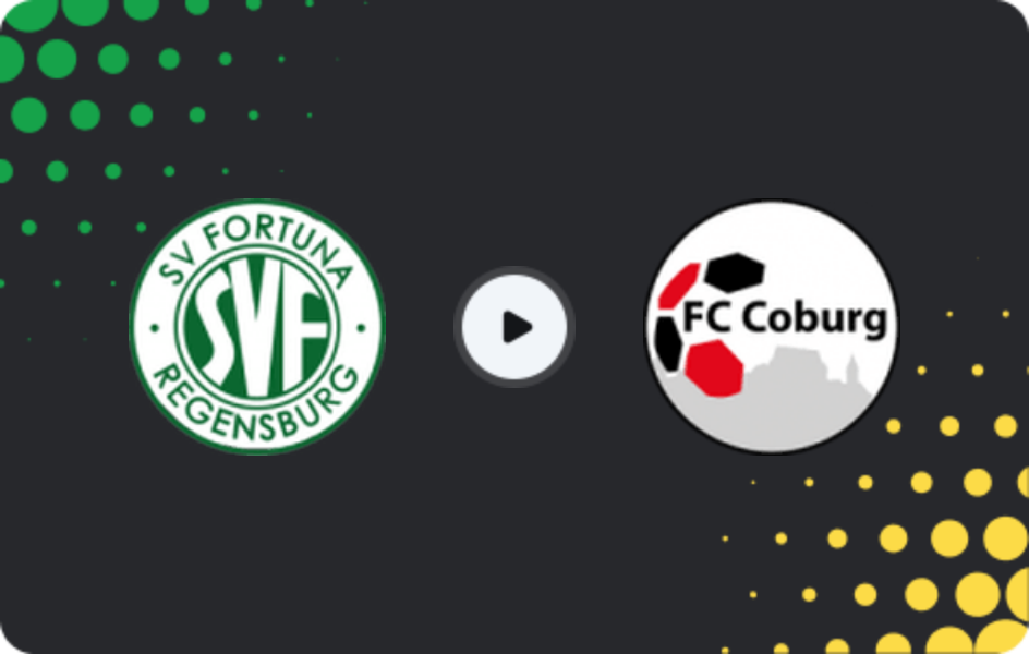 Where to watch Fortuna Regensburg — Coburg, Oberliga - Bayern Nord, 24.04.2026