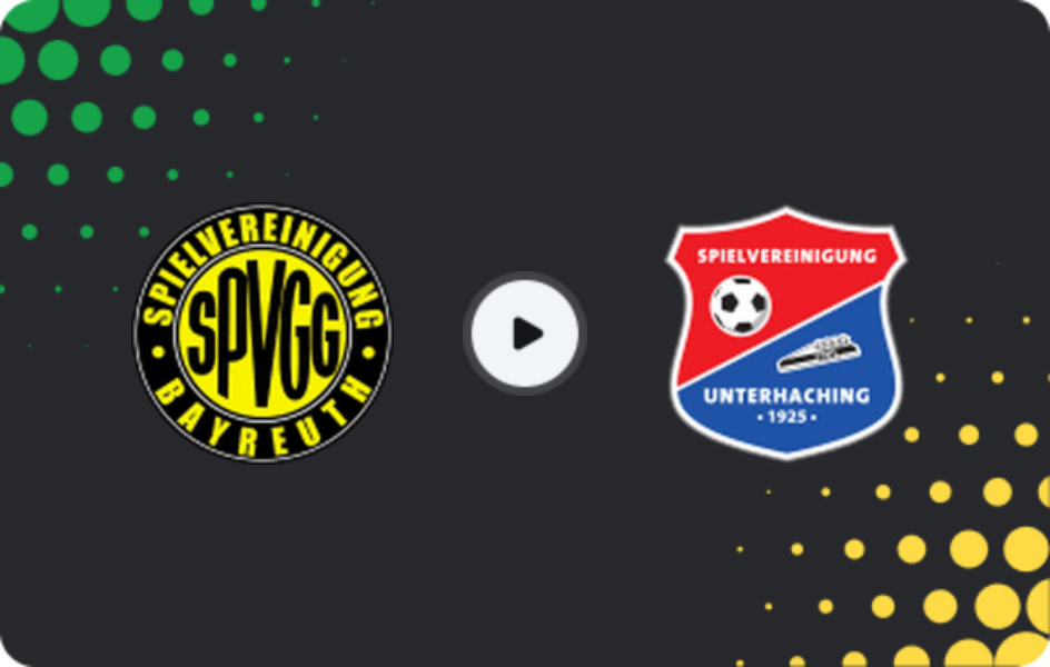 Where to watch Bayreuth — SpVgg Unterhaching, Regionalliga - Bayern, 25.04.2026