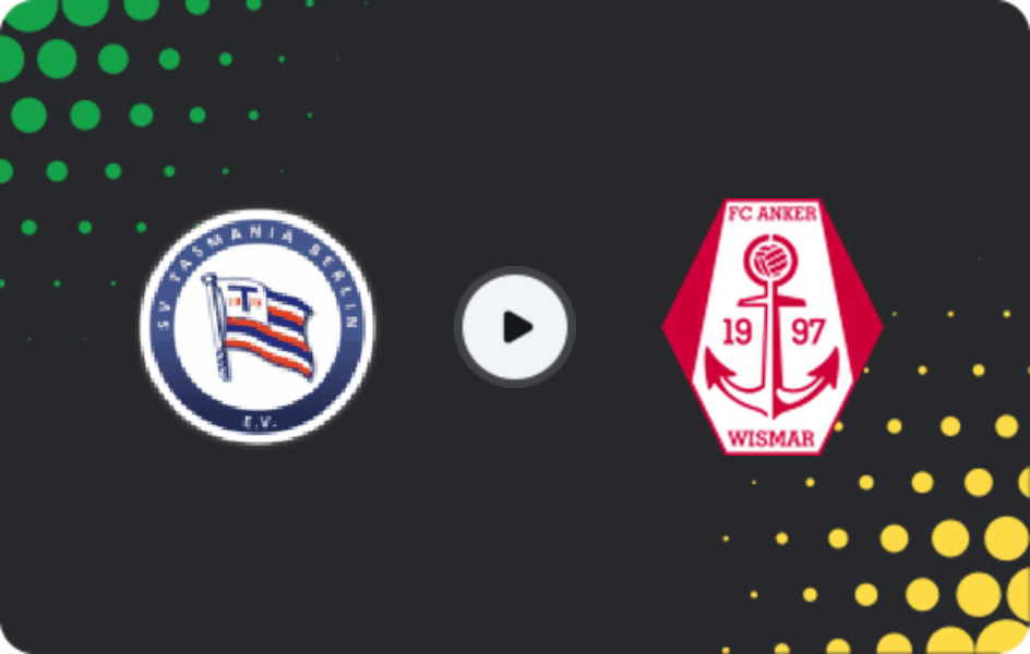 Where to watch Tasmania Berlin — Anker Wismar, NOFV-Oberliga Nord, 24.04.2026