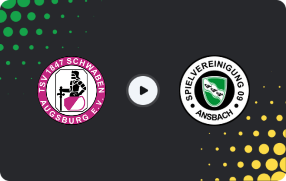 Where to watch Schwaben Augsburg — Ansbach, Regionalliga - Bayern, 25.04.2026