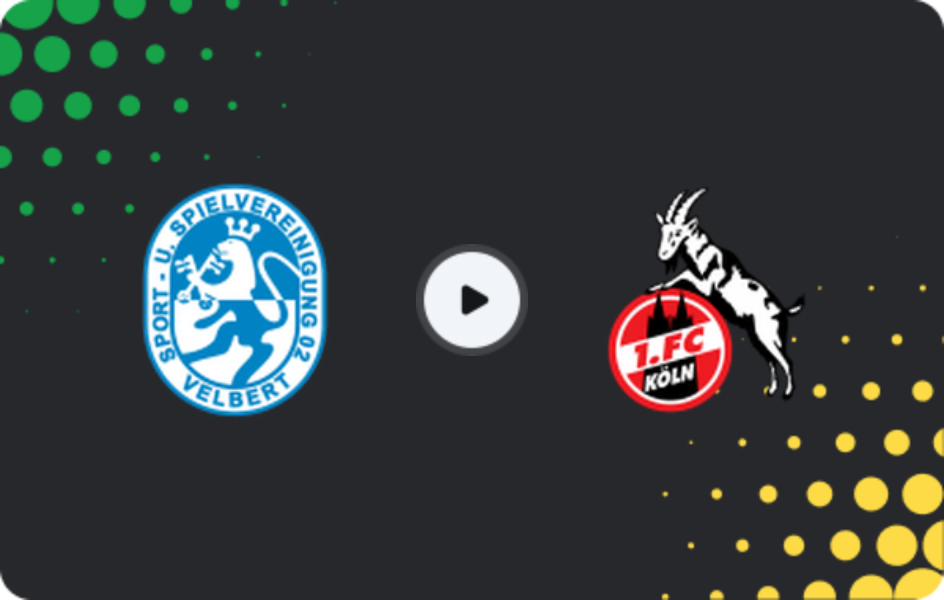 Where to watch SSVg Velbert — Köln II, Regionalliga - West, 25.04.2026