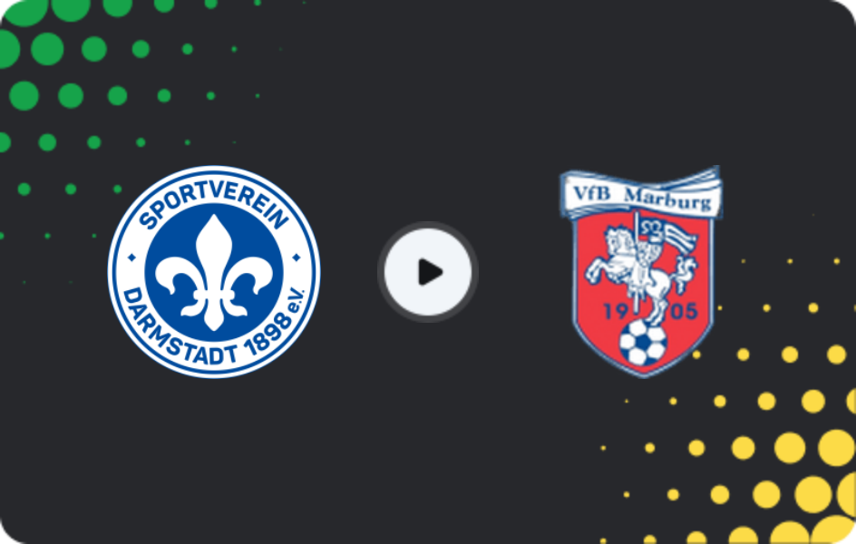 Where to watch Darmstadt II — Vfb Marburg, Oberliga - Hessen, 25.04.2026