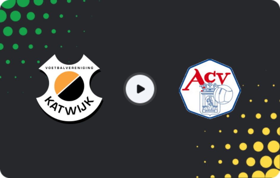 Where to watch Katwijk — ACV, Tweede Divisie, 25.04.2026