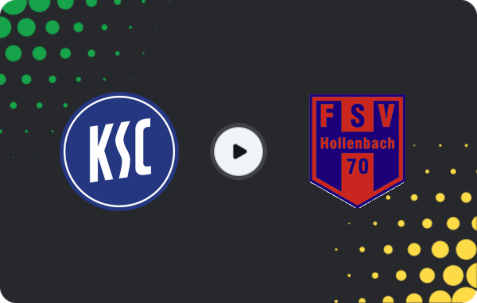 Where to watch Karlsruhe II — Hollenbach, Oberliga - Baden-Württemberg, 25.04.2026