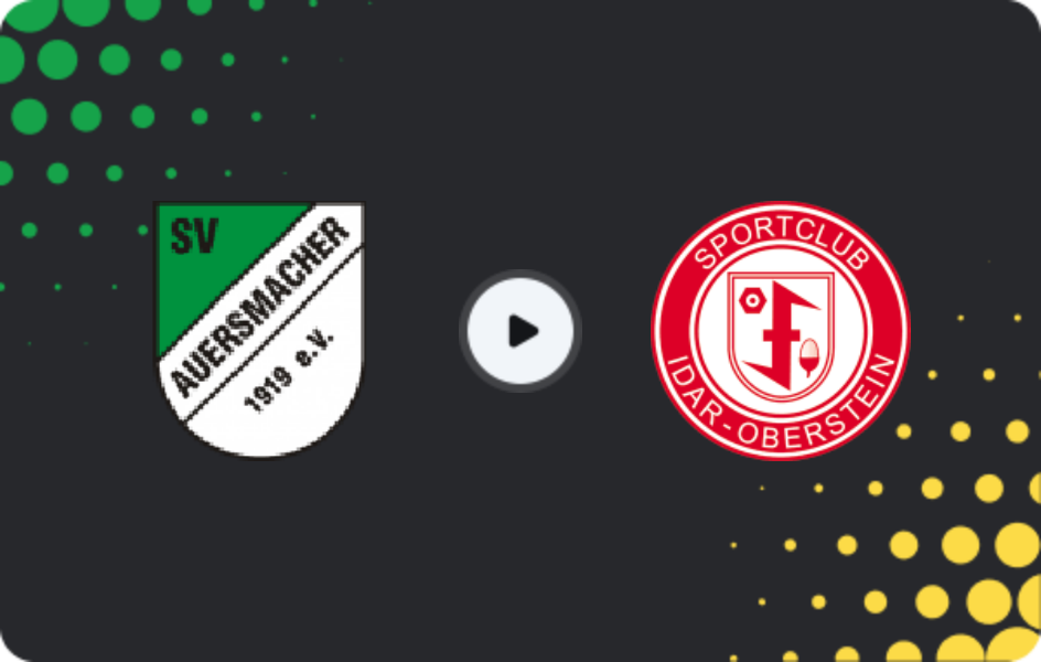 Where to watch Auersmacher — SC Idar-Oberstein, Oberliga Rheinland-Pfalz/Saar, 25.04.2026
