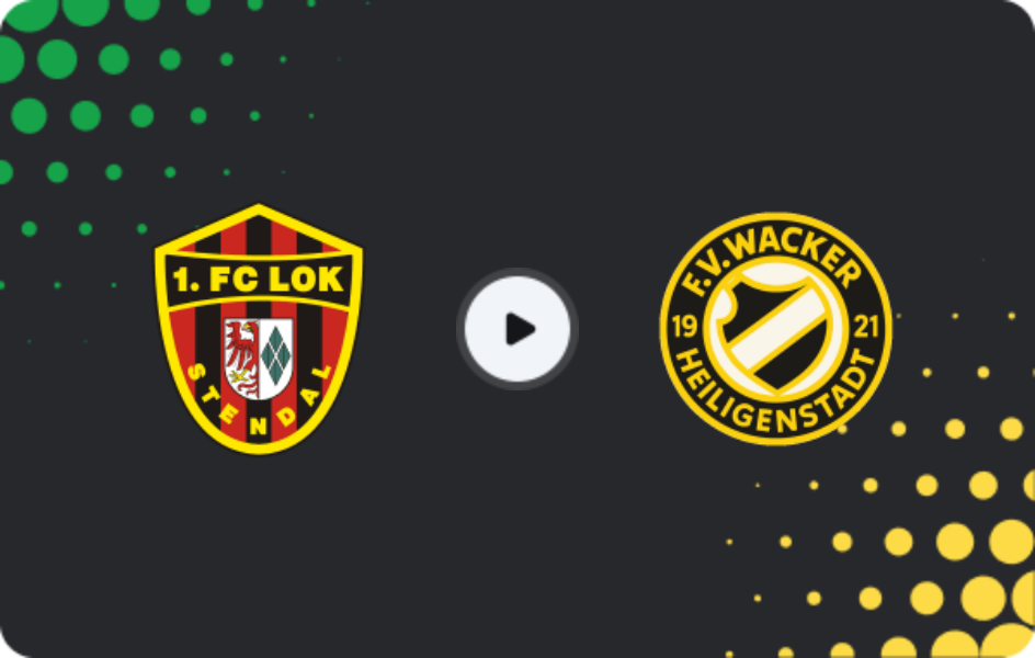 Where to watch FC Lok Stendal — Heiligenstadt, NOFV-Oberliga Süd, 26.04.2026