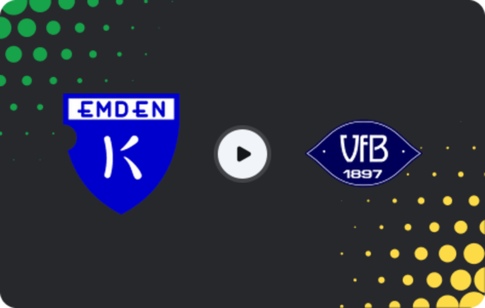 Where to watch Kickers Emden — VfB Oldenburg, Regionalliga - Nord, 26.04.2026