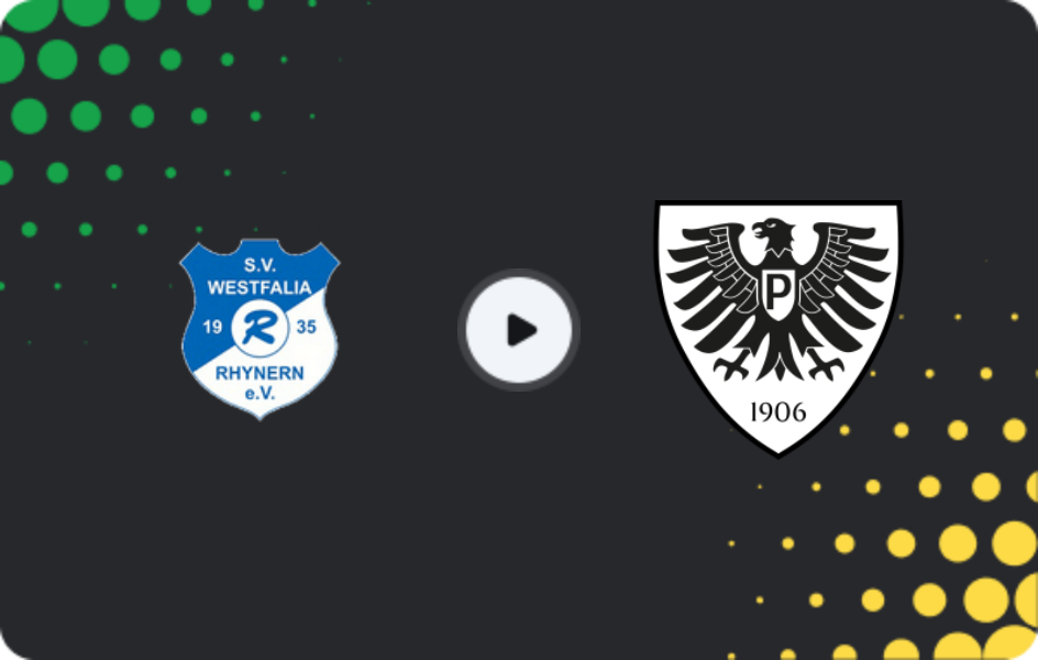 Where to watch Westfalia Rhynern — Preußen Münster II, Oberliga - Westfalen, 26.04.2026