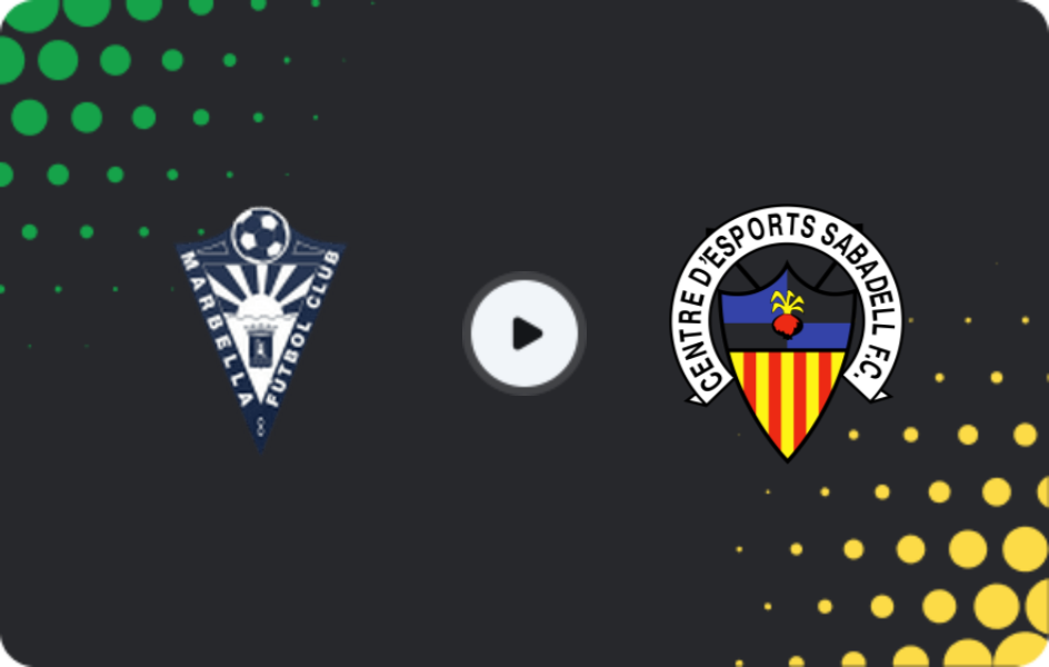 Where to watch Marbella — Sabadell, Primera Federación – Group 2, 26.04.2026
