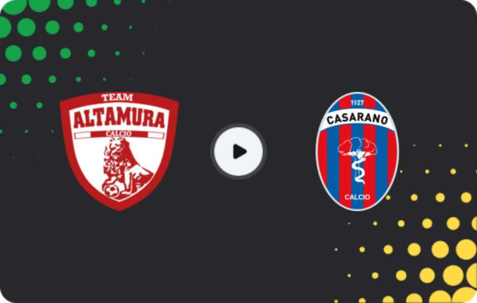 Where to watch Team Altamura — Casarano, Serie C - Girone C, 26.04.2026