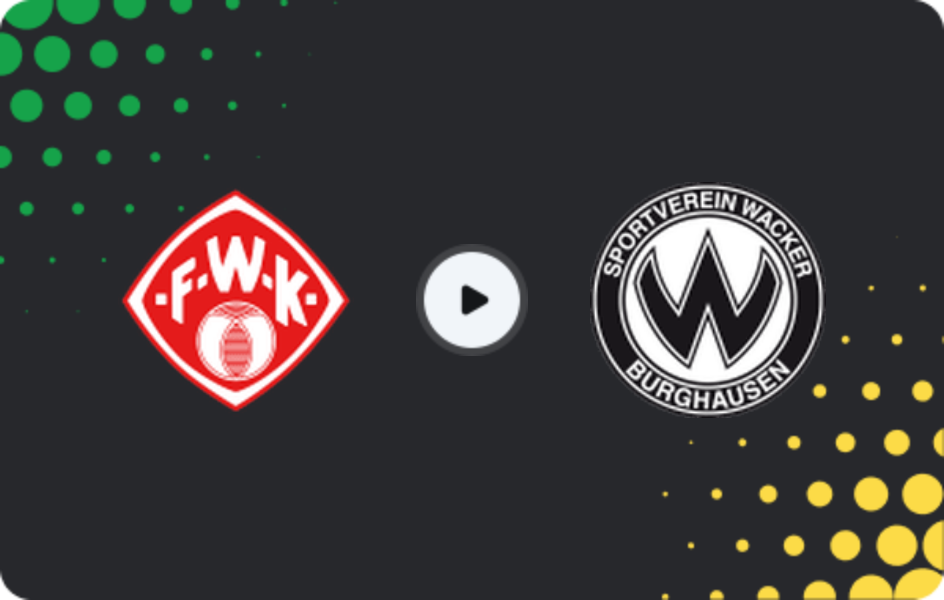 Where to watch Würzburger Kickers — Wacker Burghausen, Regionalliga - Bayern, 02.05.2026