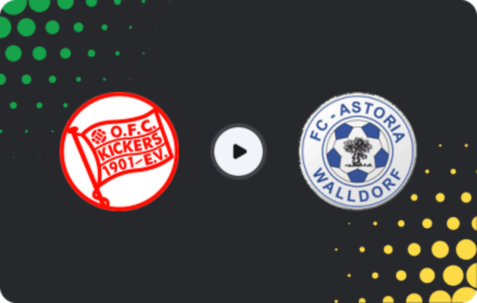 Where to watch Kickers Offenbach — FC Astoria Walldorf, Regionalliga - SudWest, 02.05.2026